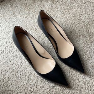 M. Gemi Gattino Stilleto Leather Kitten Heel